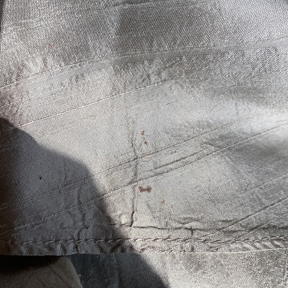π Silvery Grey Silk Skirt π - Picture 6 of 6